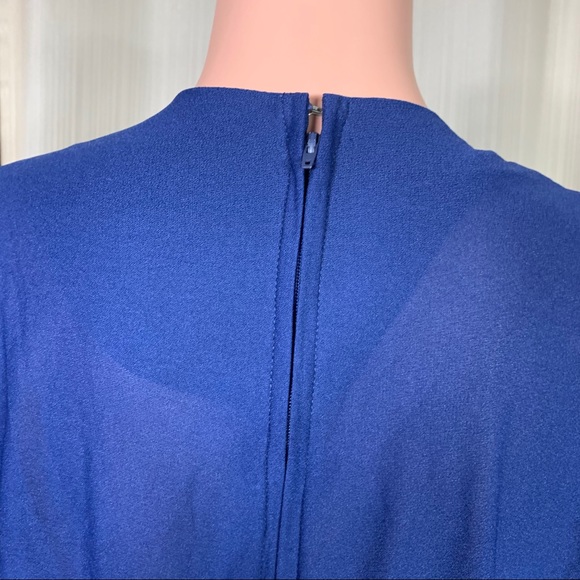 Sandi Dee dress vintage blue elastic waist size medium - Picture 3 of 6